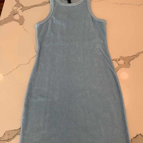 Forever 21 Blue Halter Sheath Mini Dress - Picture 1 of 6